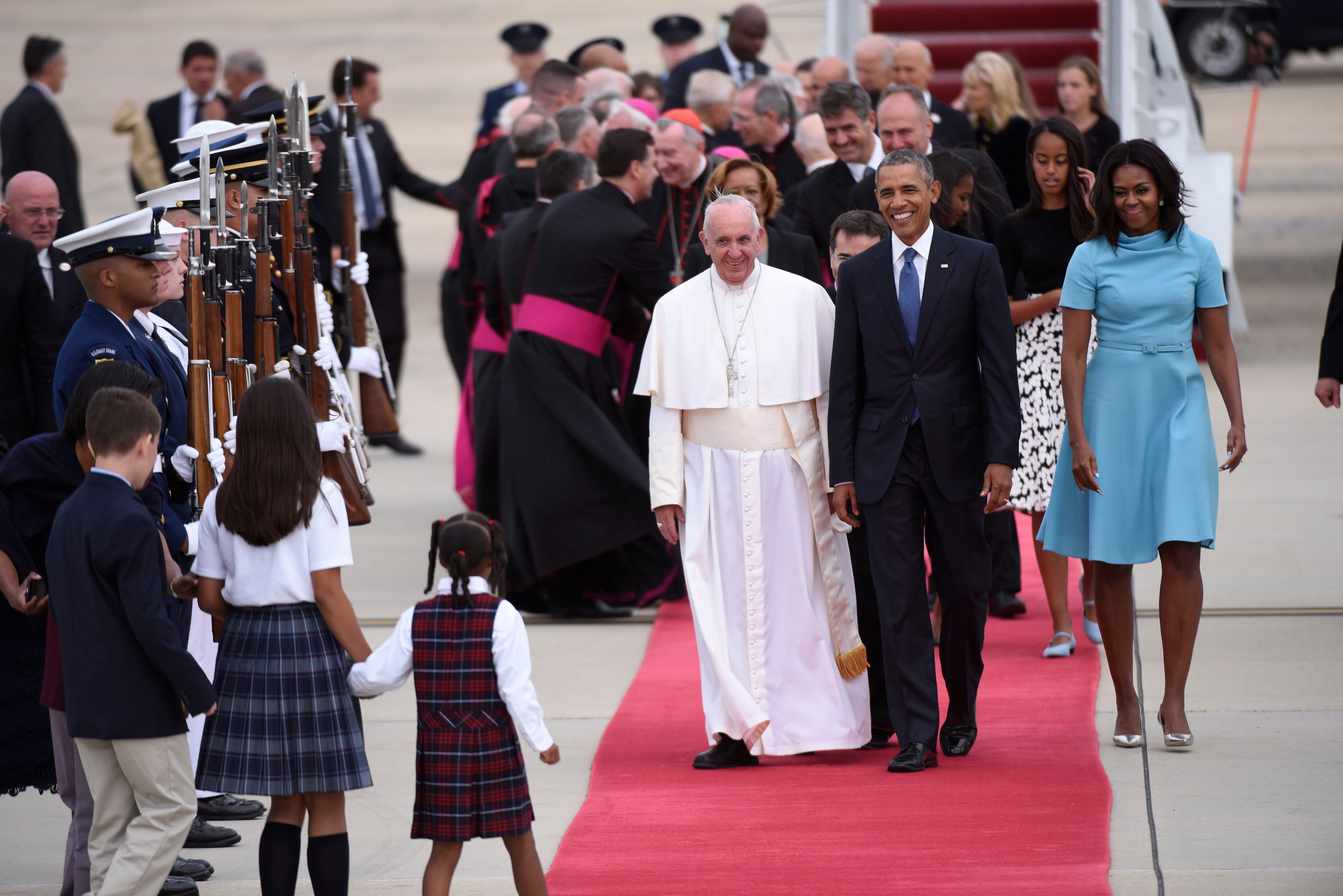 pope red shoes prada